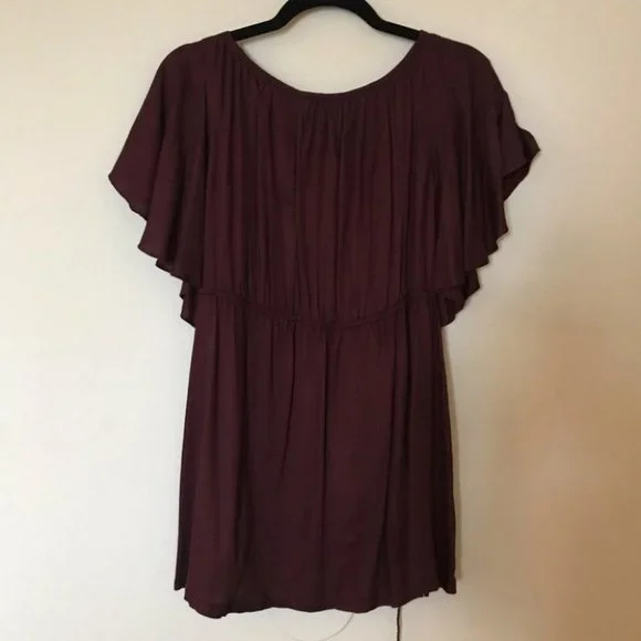 YA Los Angeles wine Tunic Top Blouse Size L never worn - Picture 8 of 8